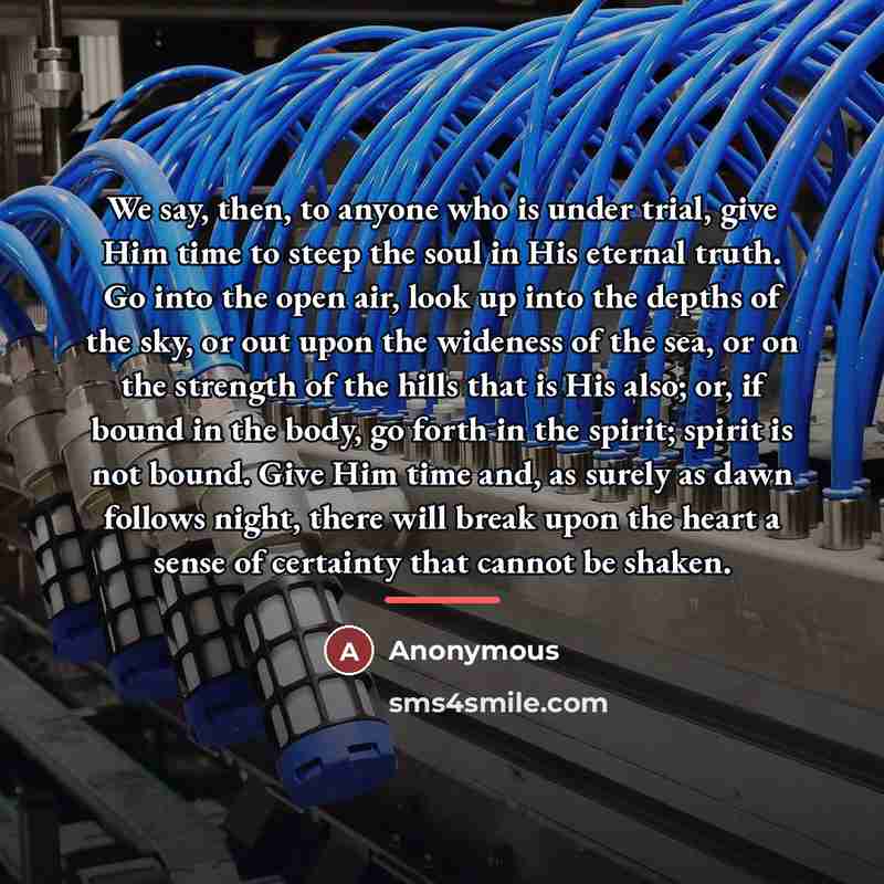 “We say, then, to anyone who is under trial, give…” quote by Anonymous
