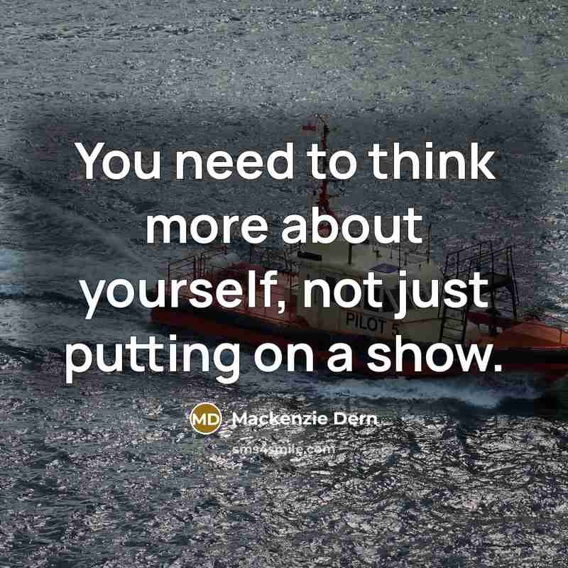 “You need to think more about yourself, not just putting…” quote by Mackenzie Dern