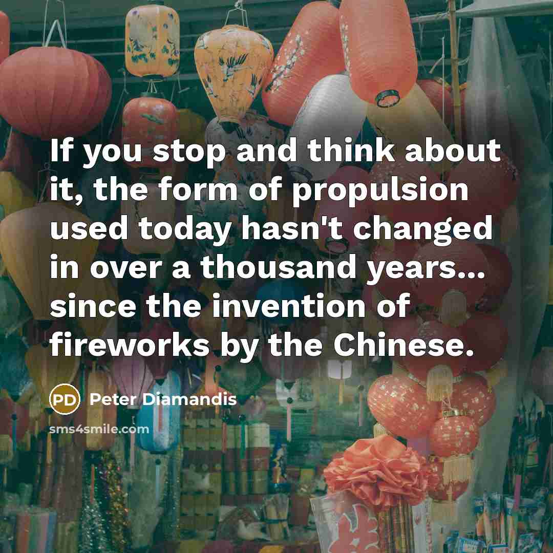 “If you stop and think about it, the form of…” quote by Peter Diamandis