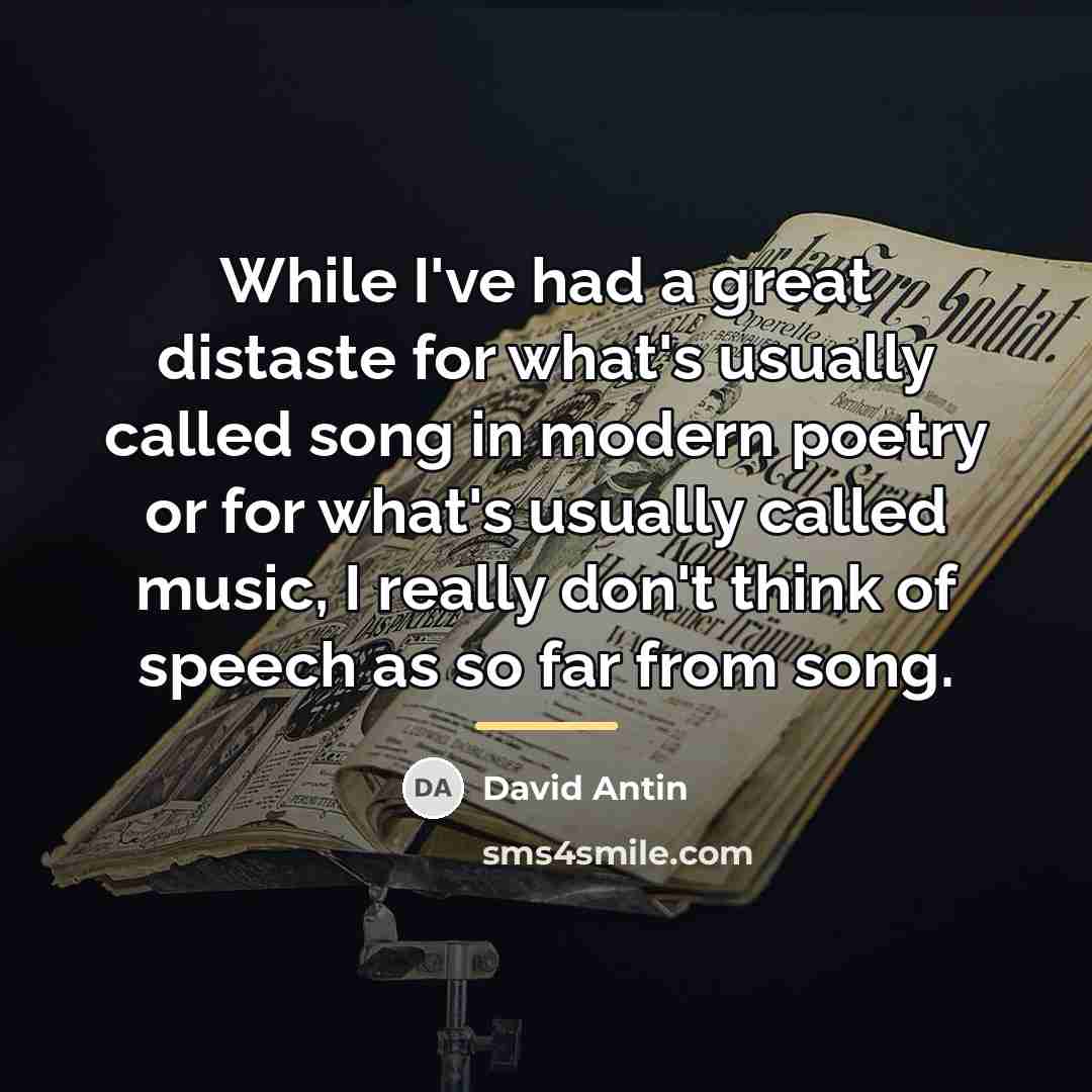 “While I've had a great distaste for what's usually called…” quote by David Antin