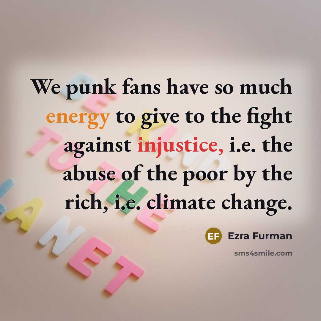 “We punk fans have so much energy to give to…” quote by Ezra Furman