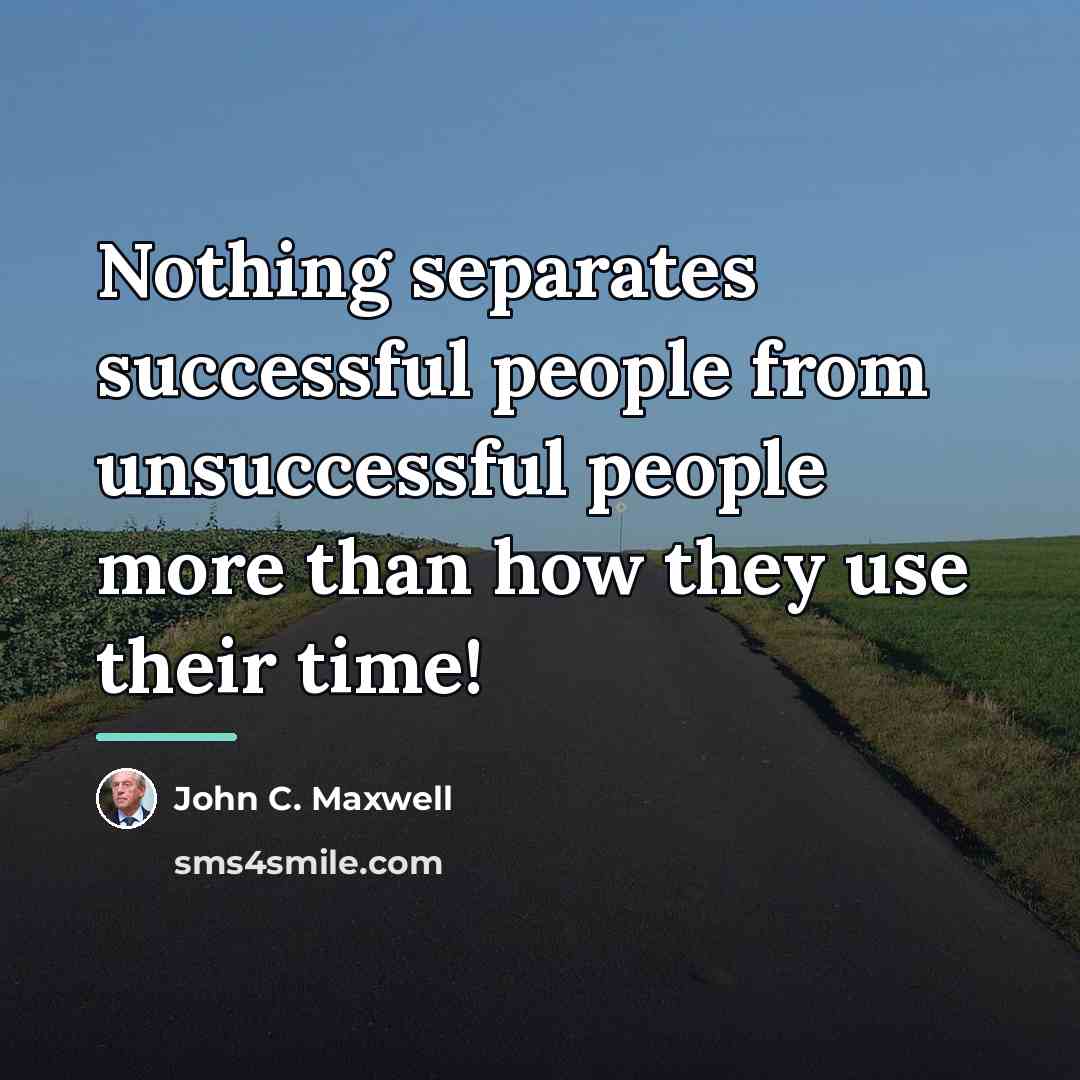 “Nothing separates successful people from unsuccessful people more than how…” quote by John C. Maxwell