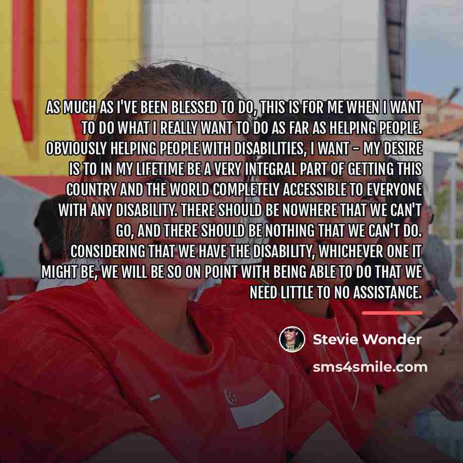 “As much as I've been blessed to do, this is…” quote by Stevie Wonder