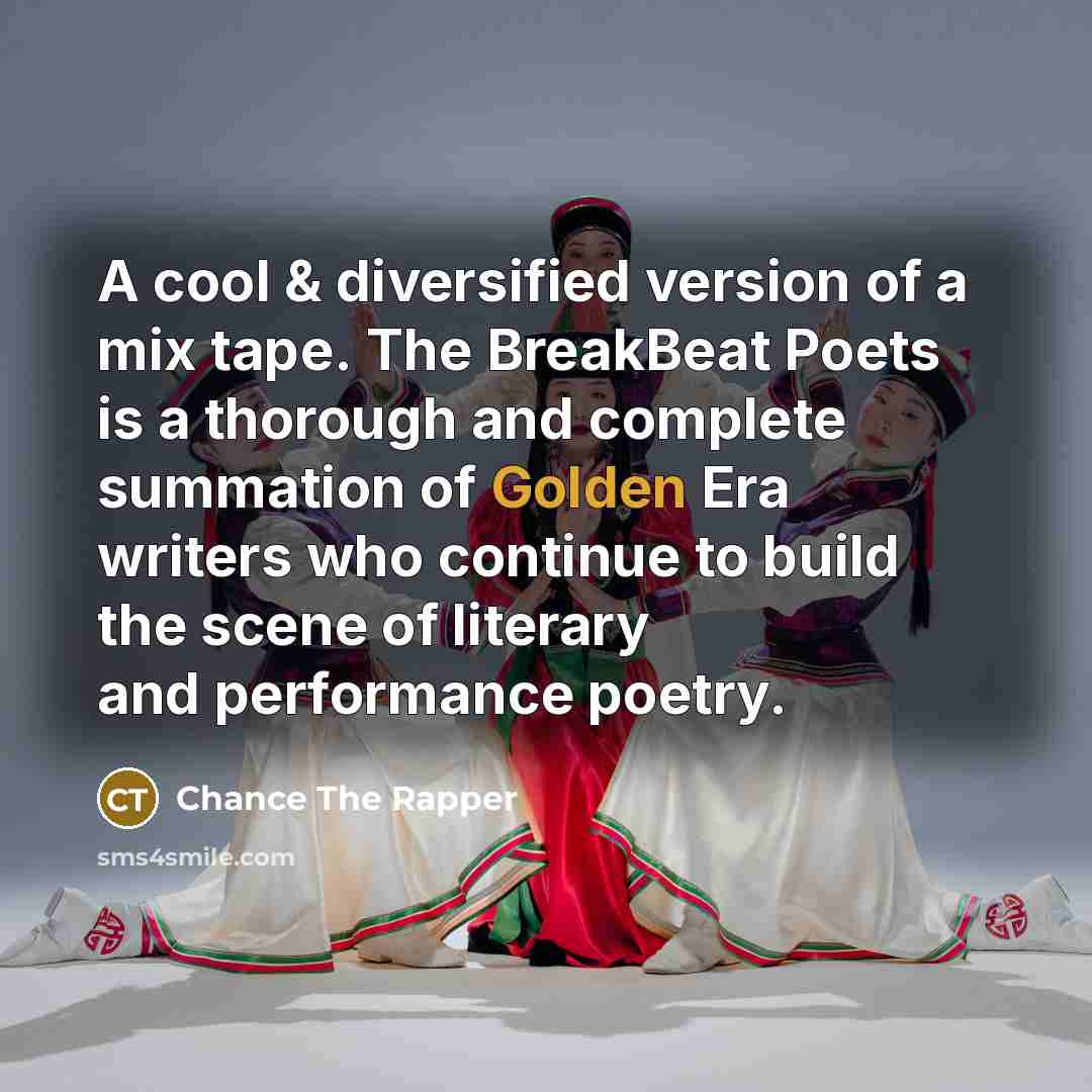 “A cool & diversified version of a mix tape. The…” quote by Chance the Rapper