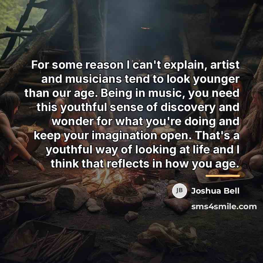 “For some reason I can't explain, artist and musicians tend…” quote by Joshua Bell