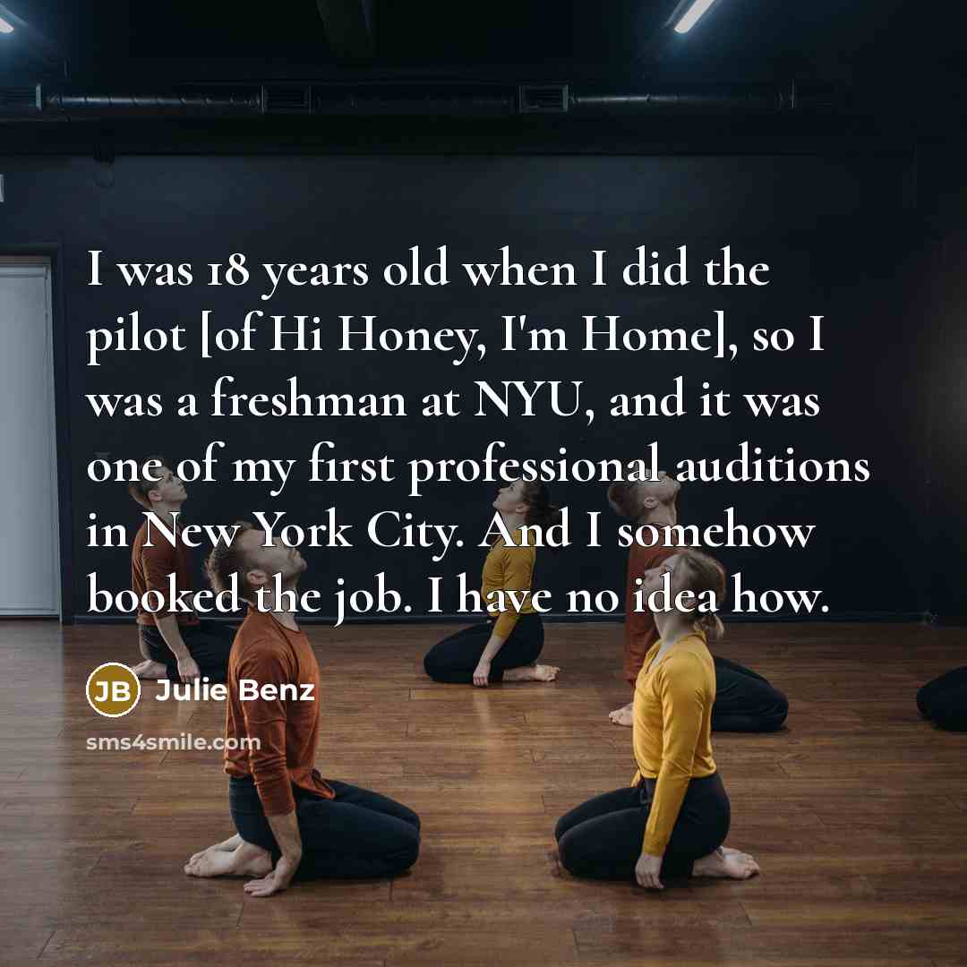 “I was 18 years old when I did the pilot…” quote by Julie Benz