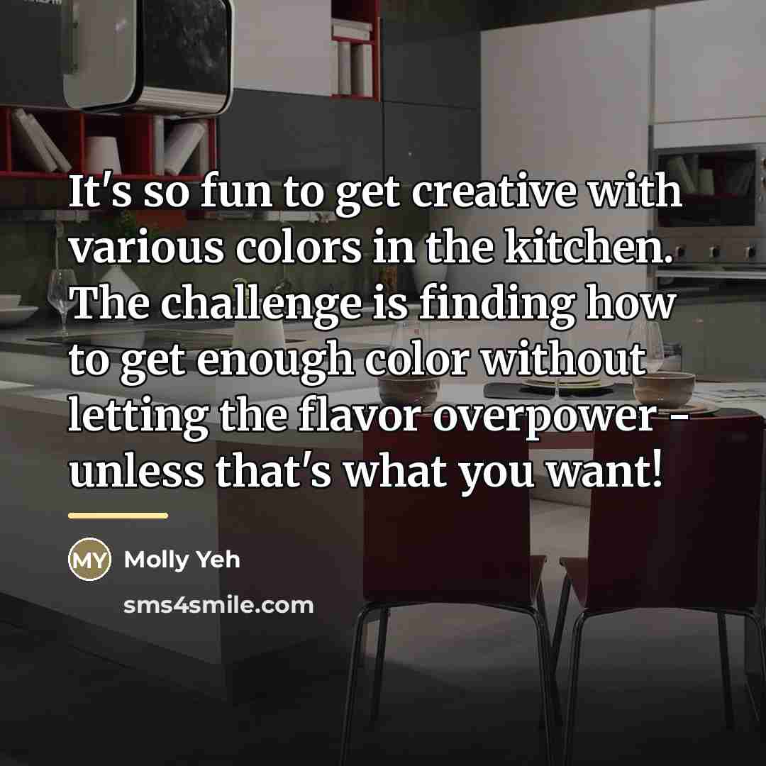 “It's so fun to get creative with various colors in…” quote by Molly Yeh