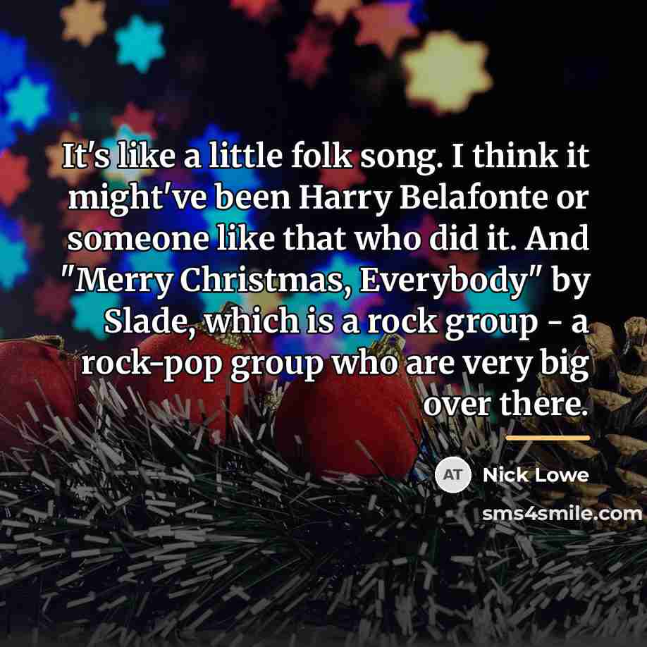 “It's like a little folk song. I think it might've…” quote by Nick Lowe