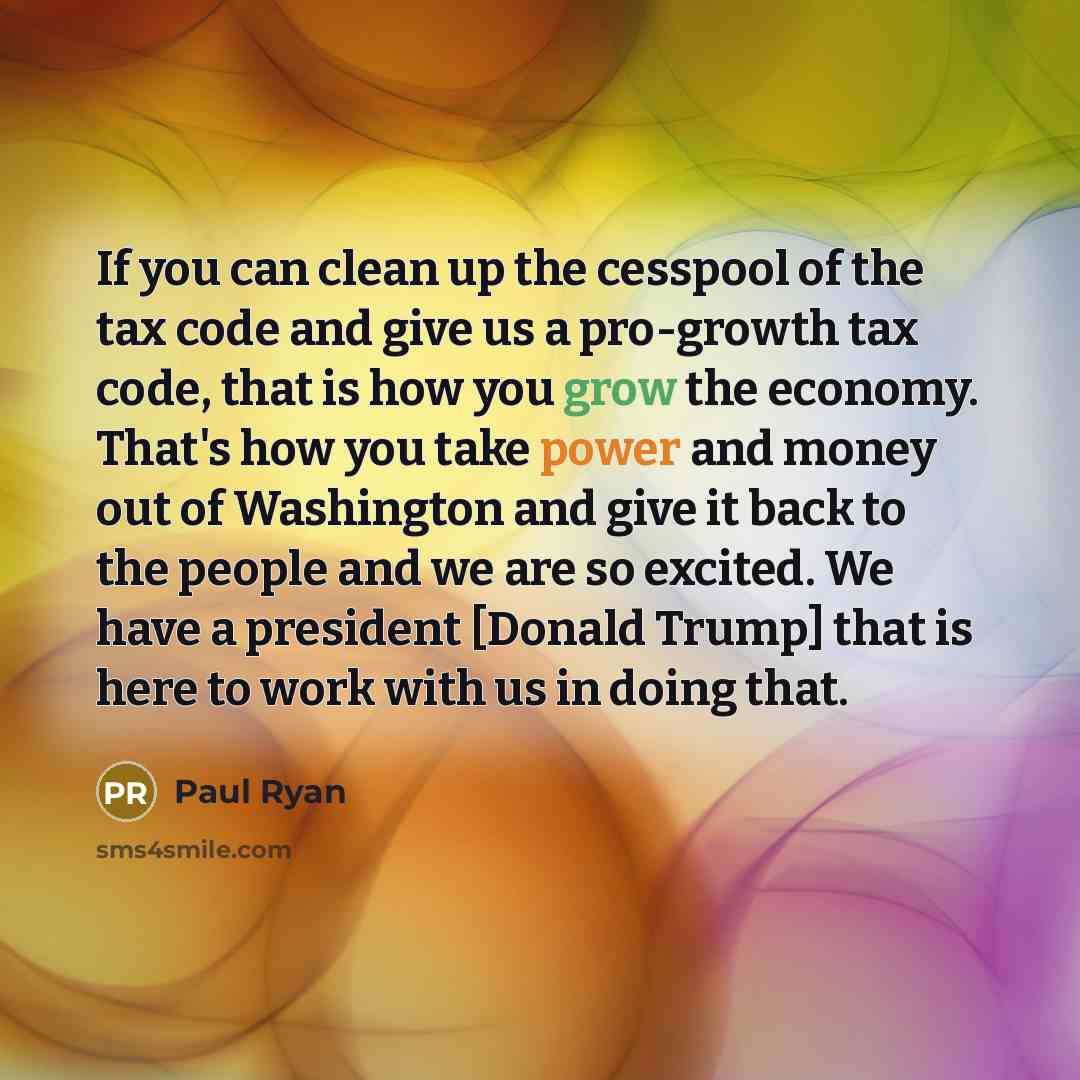 “If you can clean up the cesspool of the tax…” quote by Paul Ryan