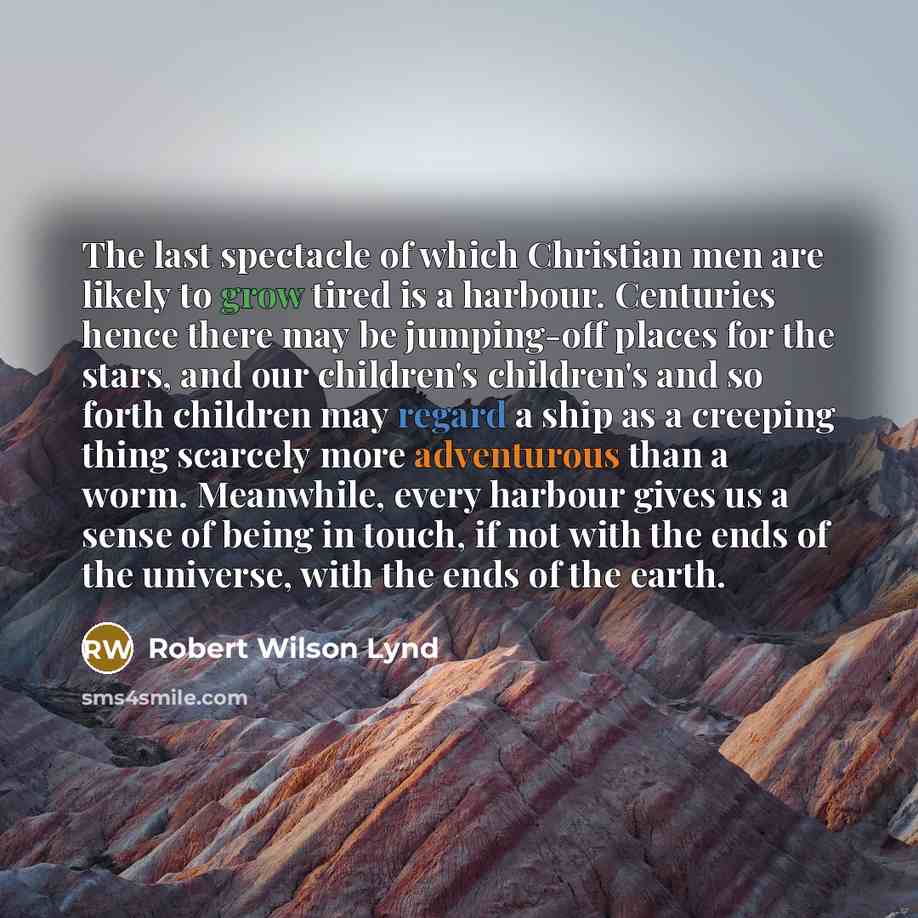“The last spectacle of which Christian men are likely to…” quote by Robert Wilson Lynd