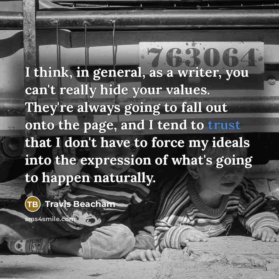 “I think, in general, as a writer, you can't really…” quote by Travis Beacham