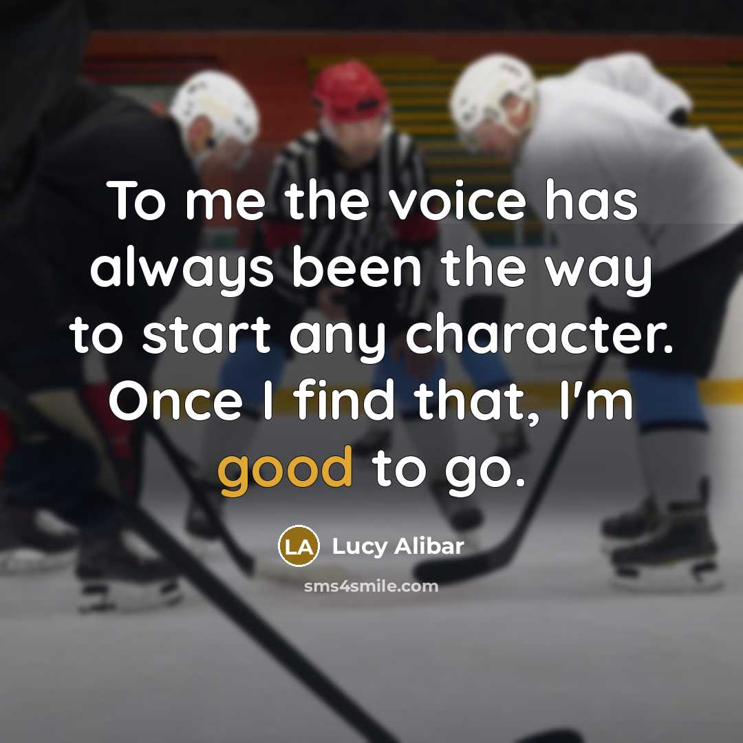 “To me the voice has always been the way to…” quote by Lucy Alibar