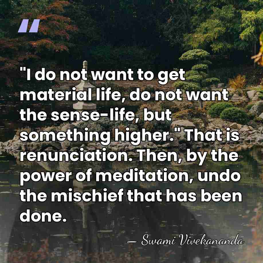 "I do not want to get material life, do not want the&hellip; - Swami Vivekananda