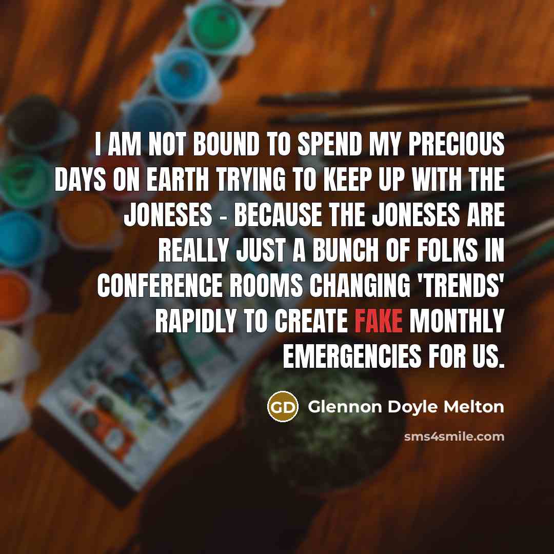 “I am not bound to spend my precious days on…” quote by Glennon Doyle Melton