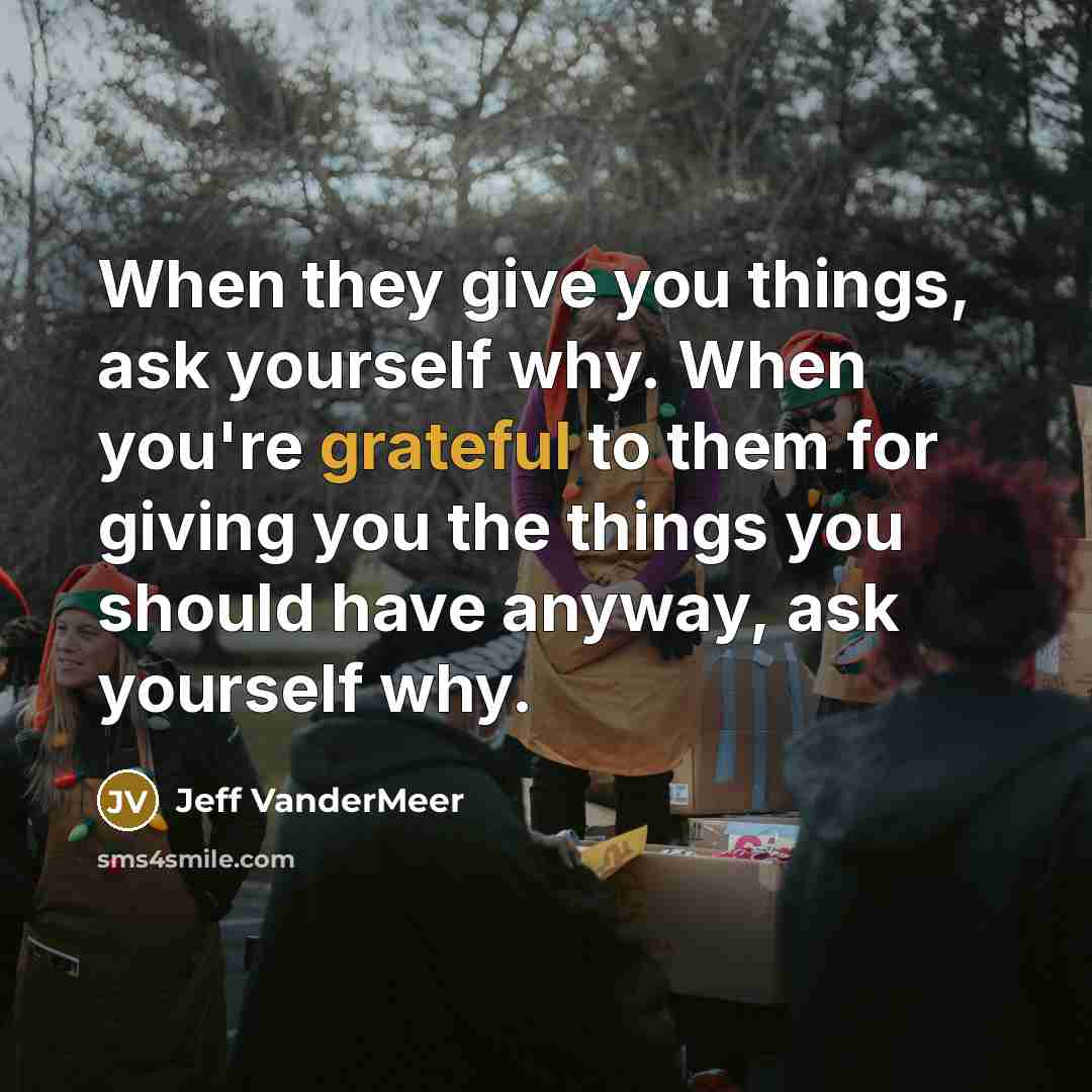 “When they give you things, ask yourself why. When you're…” quote by Jeff VanderMeer