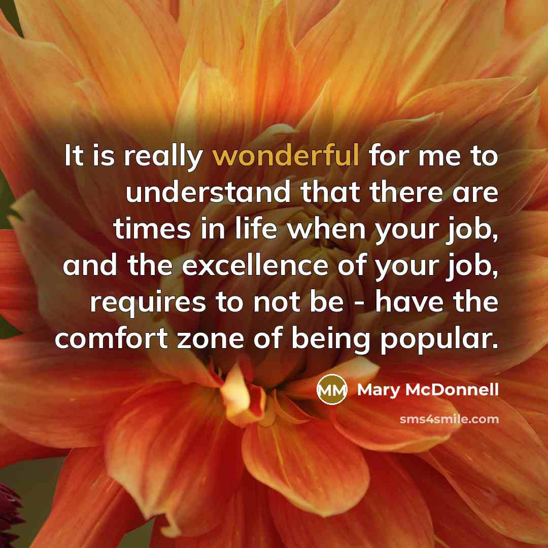 “It is really wonderful for me to understand that there…” quote by Mary McDonnell