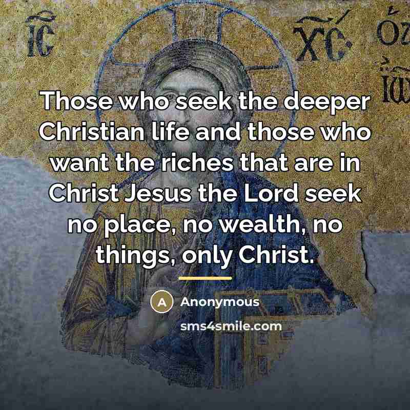 “Those who seek the deeper Christian life and those who…” quote by Anonymous