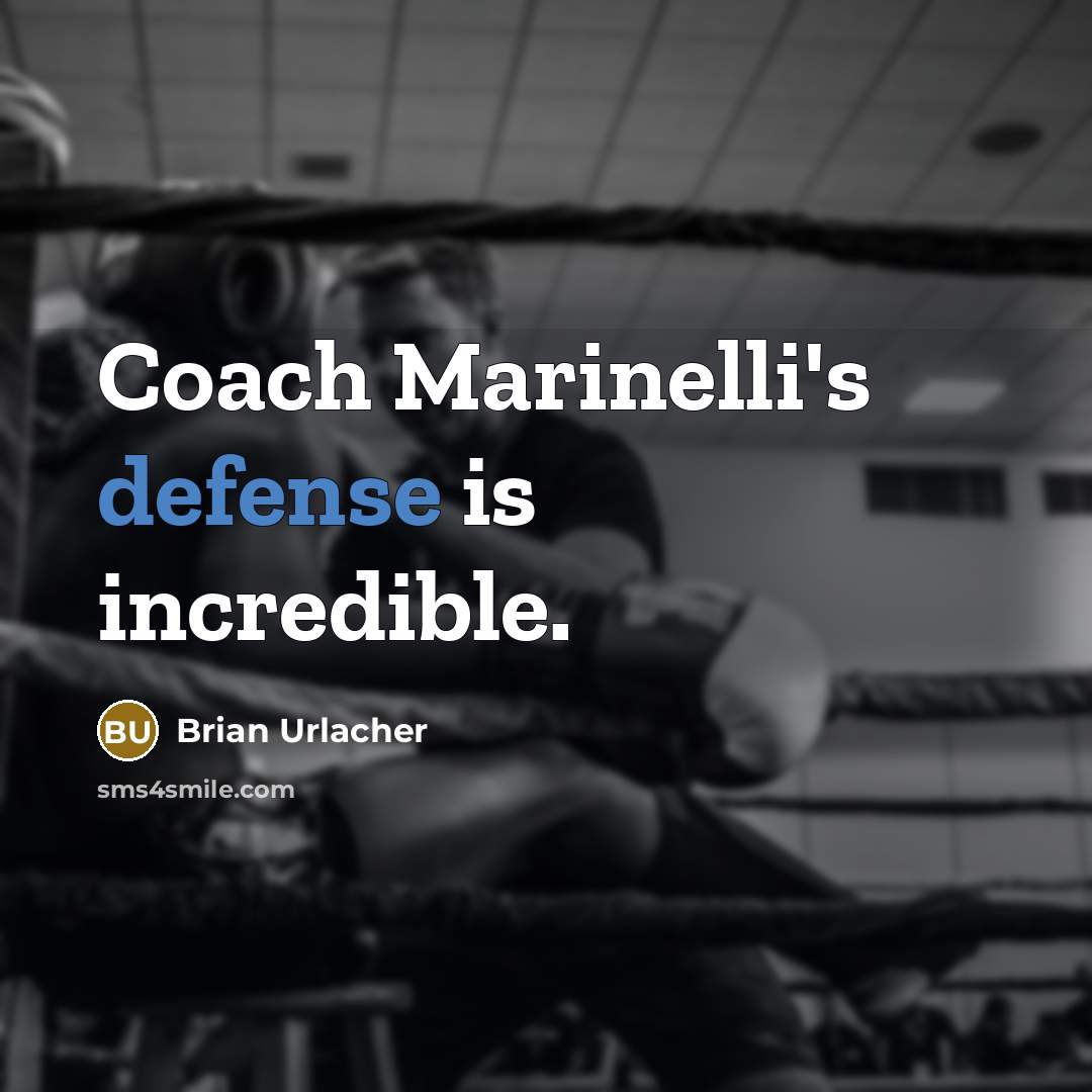 “Coach Marinelli's defense is incredible.…” quote by Brian Urlacher