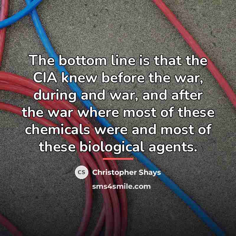 “The bottom line is that the CIA knew before the…” quote by Christopher Shays