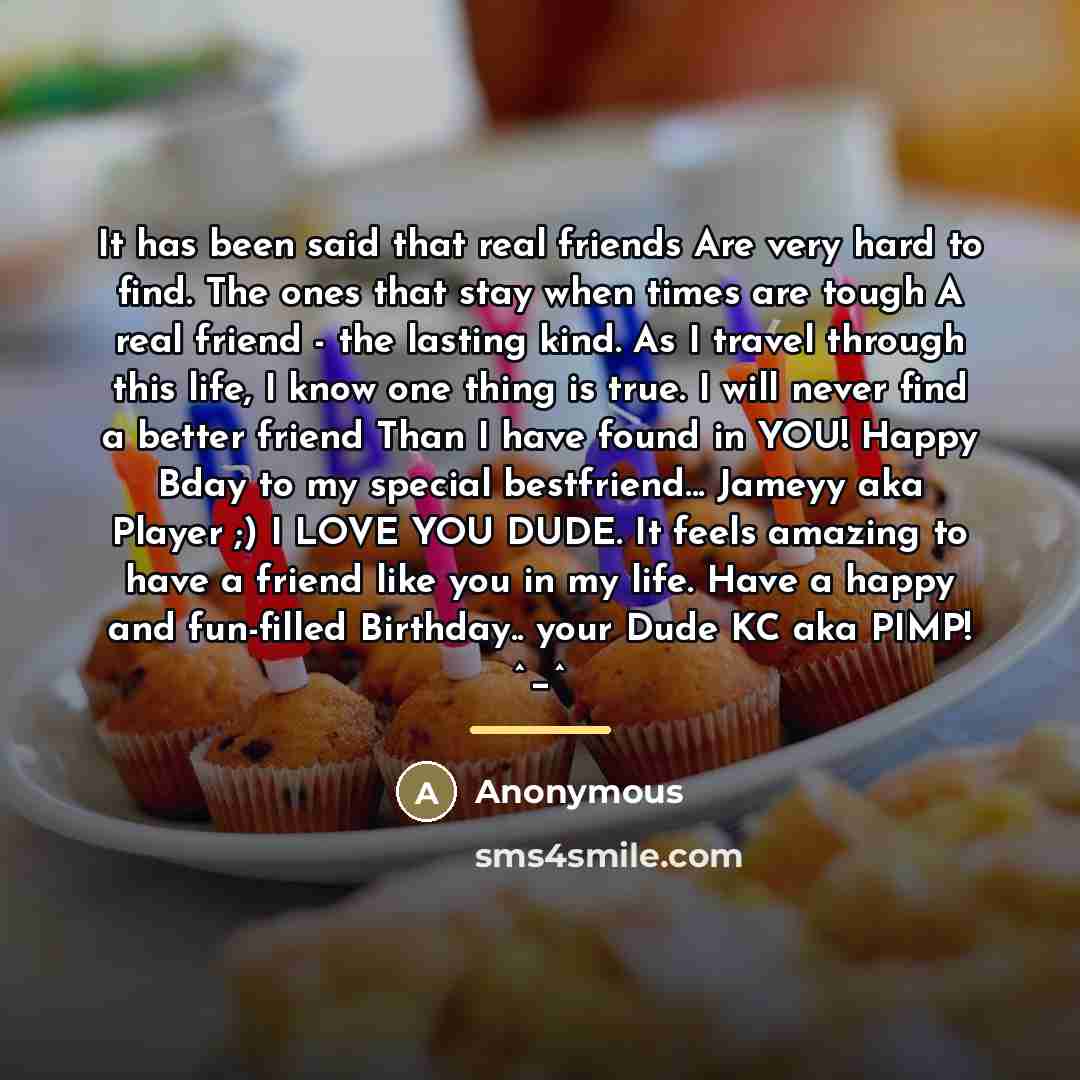 “It has been said that real friends Are very hard…” quote by Anonymous