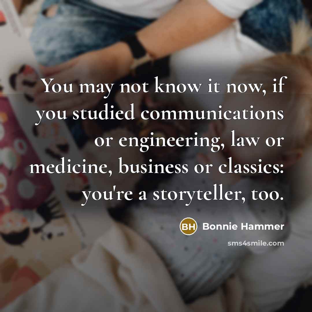 “You may not know it now, if you studied communications…” quote by Bonnie Hammer