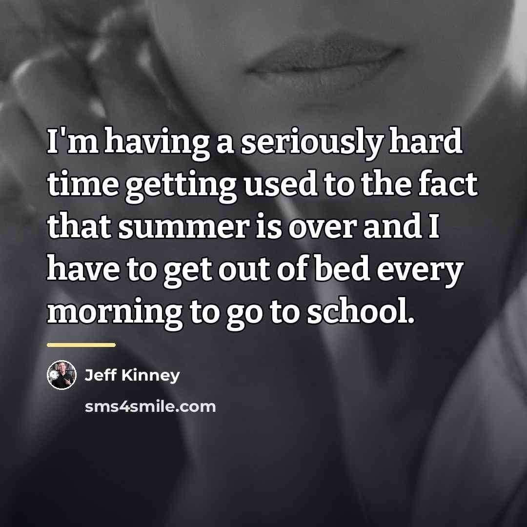 “I'm having a seriously hard time getting used to the…” quote by Jeff Kinney