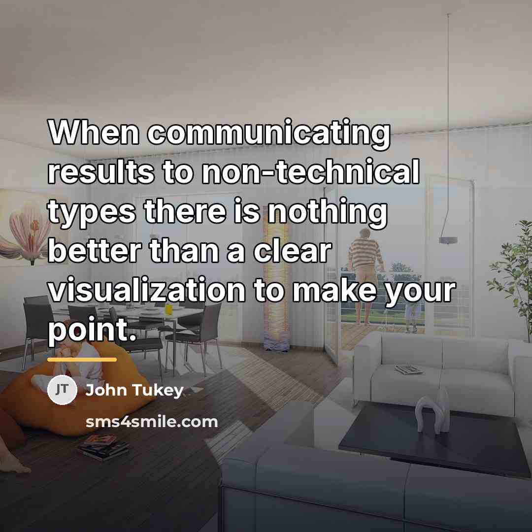 “When communicating results to non-technical types there is nothing better…” quote by John Tukey