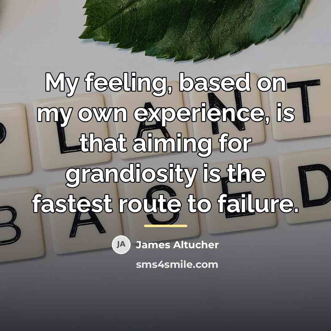 “My feeling, based on my own experience, is that aiming…” quote by James Altucher