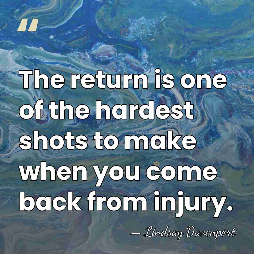The return is one of the hardest shots to make when you&hellip; - Lindsay Davenport