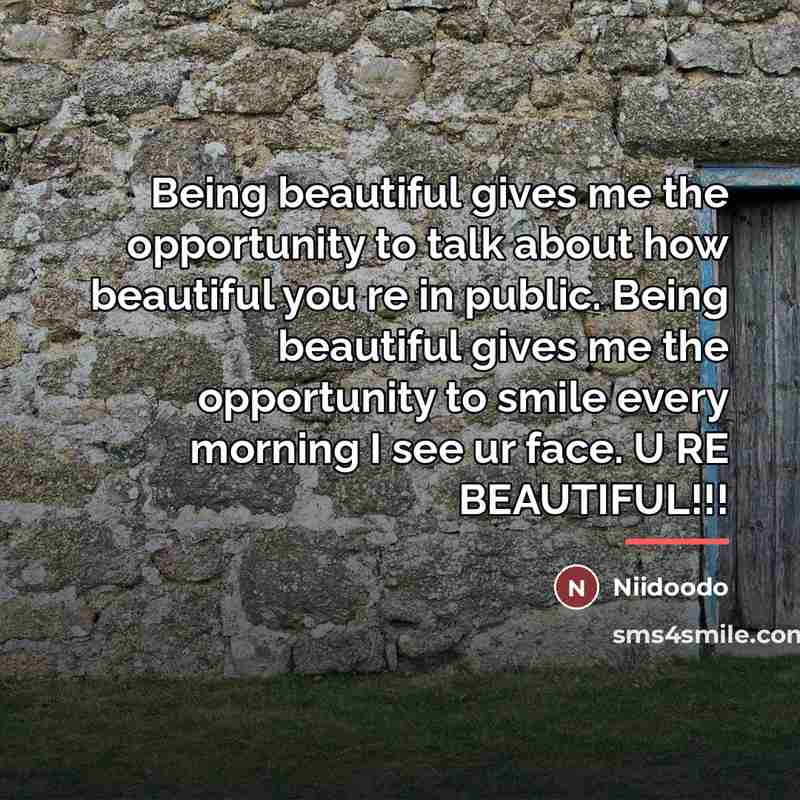 “Being beautiful gives me the opportunity to talk about how…” quote by Niidoodo