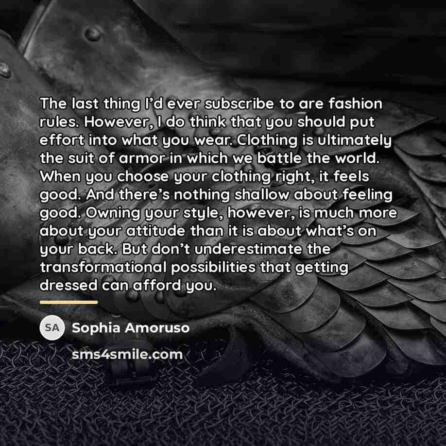 “The last thing I’d ever subscribe to are fashion rules.…” quote by Sophia Amoruso