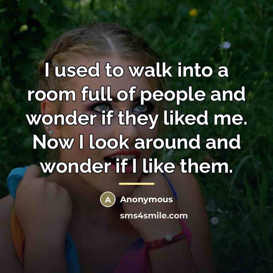 “I used to walk into a room full of people…” quote by Rikkie Gale