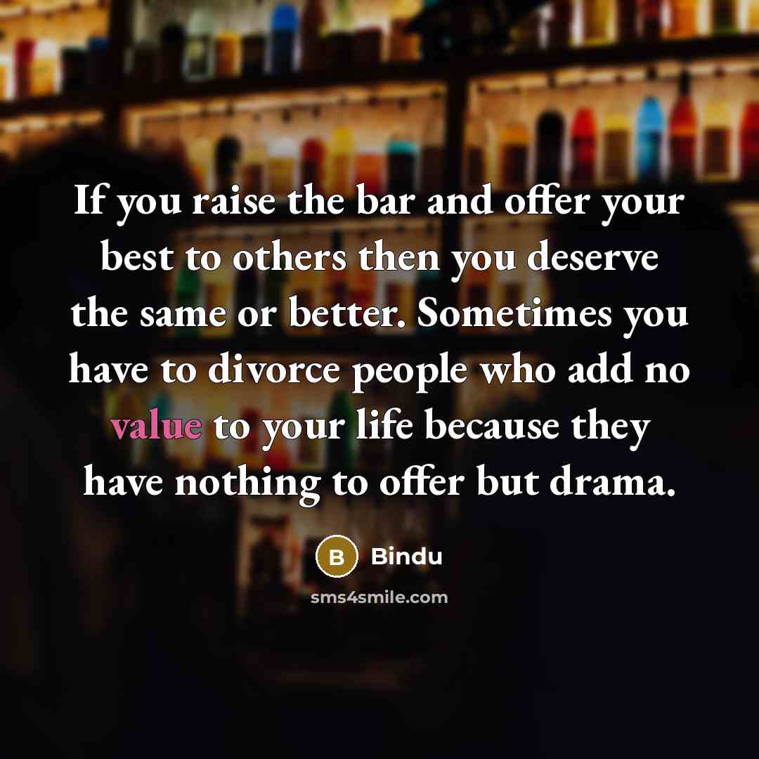 “If you raise the bar and offer your best to…” quote by Bindu