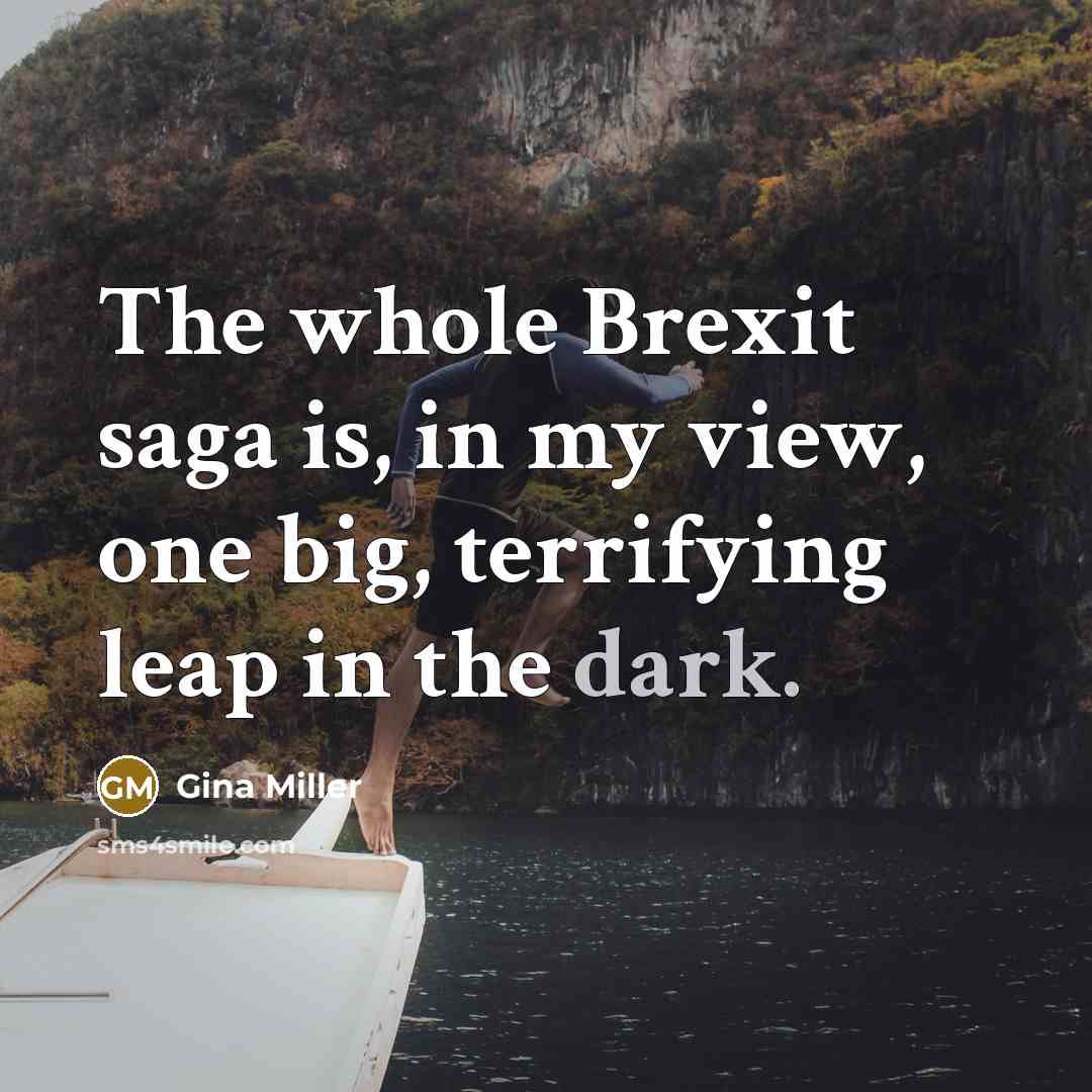 “The whole Brexit saga is, in my view, one big,…” quote by Gina Miller