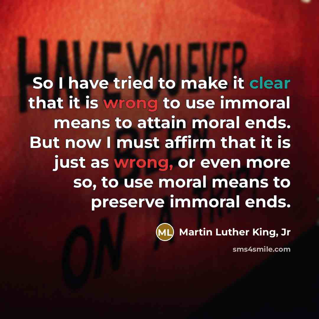 “So I have tried to make it clear that it…” quote by Martin Luther King, Jr