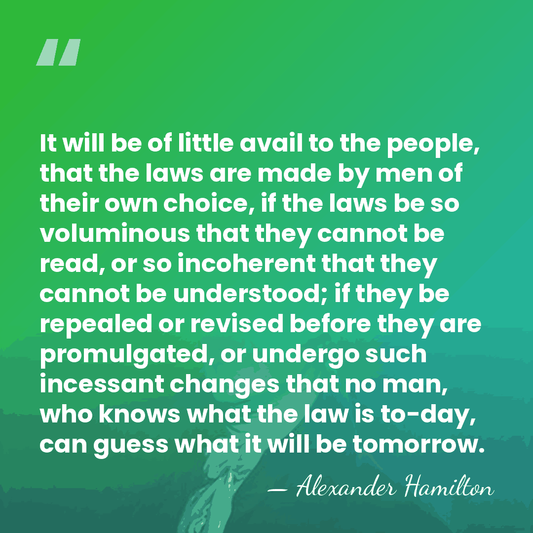 It will be of little avail to the people, that the laws&hellip; - Alexander Hamilton