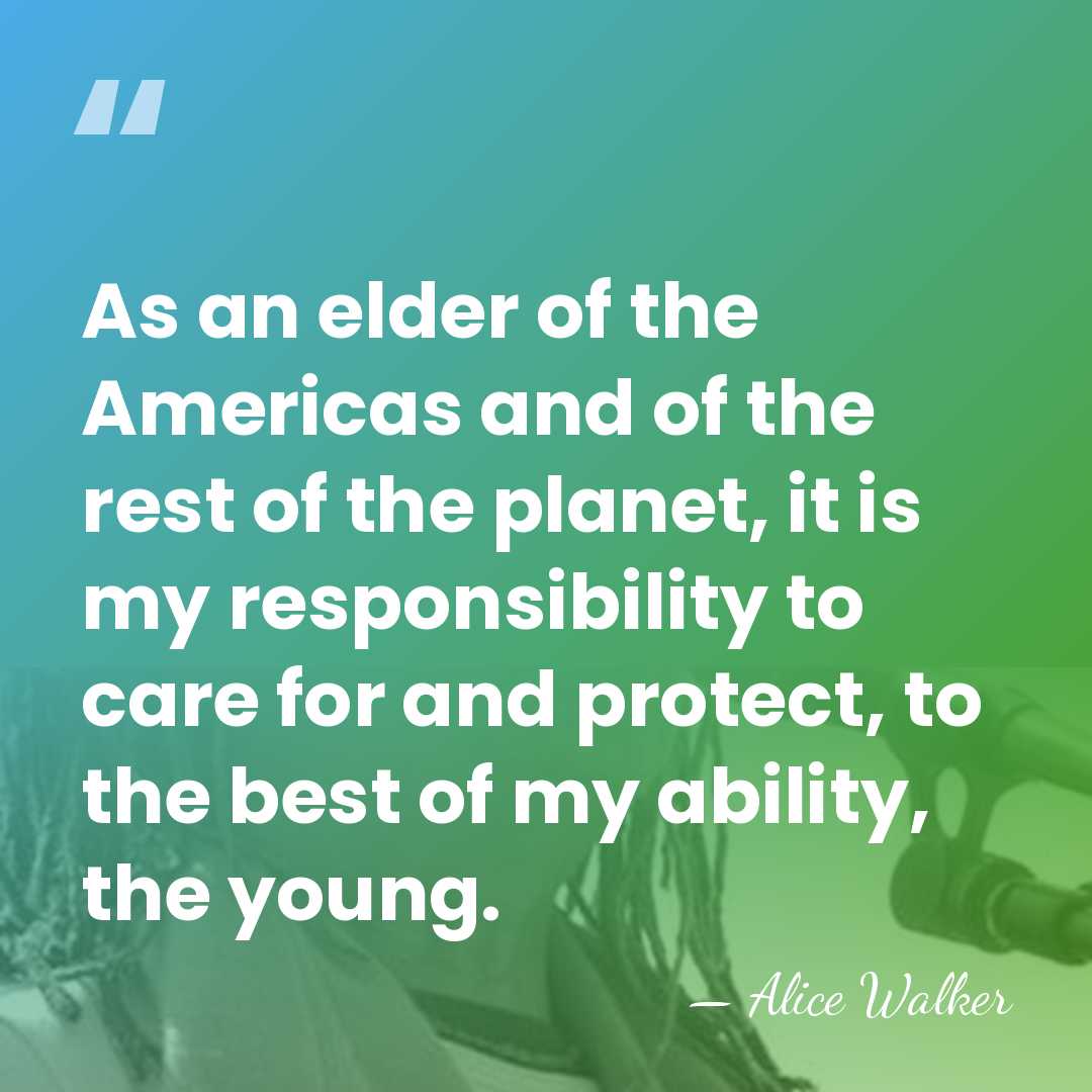 As an elder of the Americas and of the rest of the&hellip; - Alice Walker