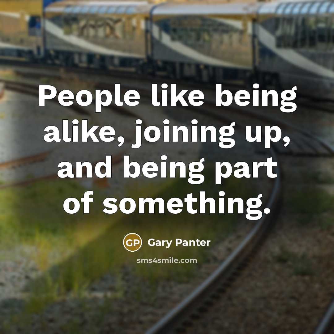 “People like being alike, joining up, and being part of…” quote by Gary Panter