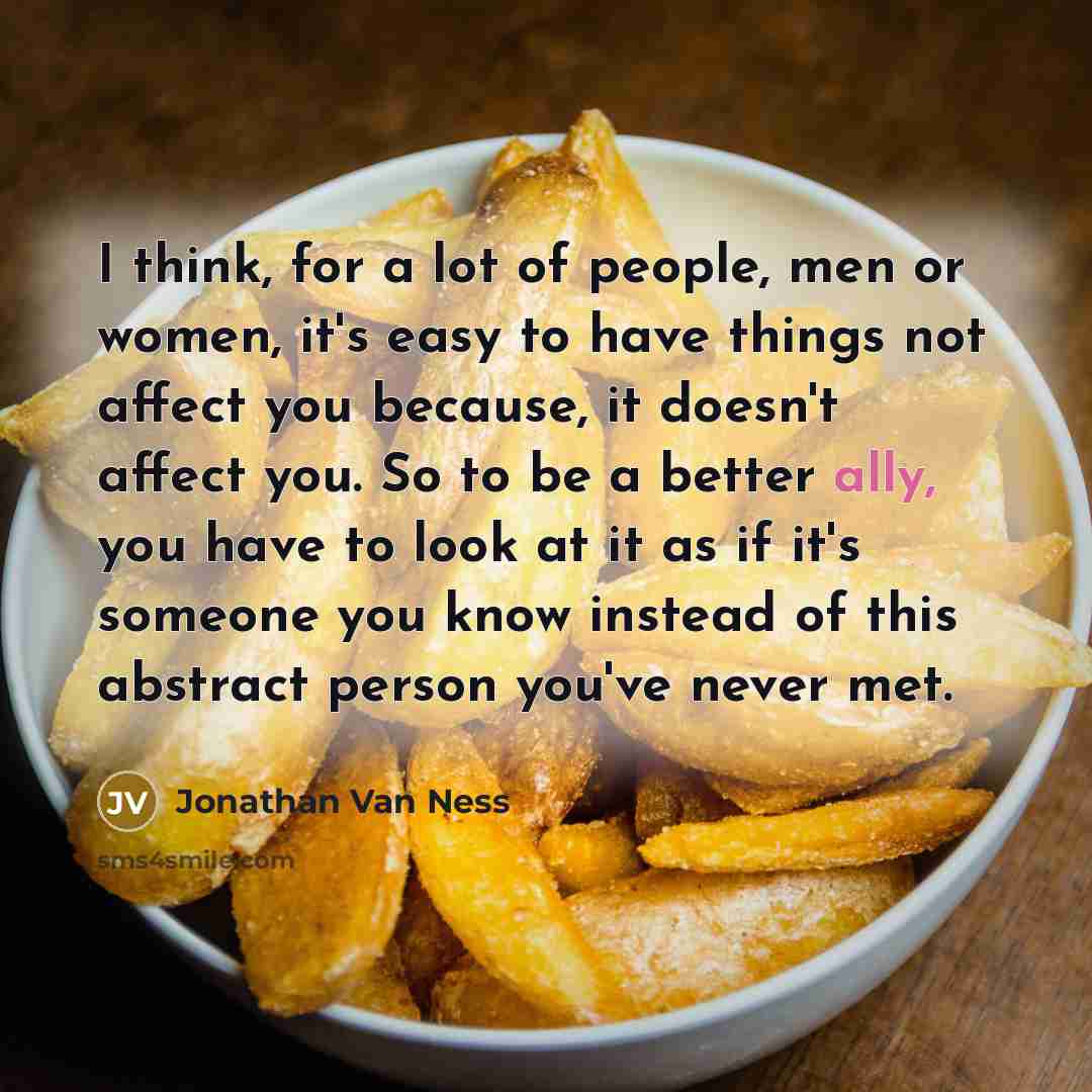“I think, for a lot of people, men or women,…” quote by Jonathan Van Ness