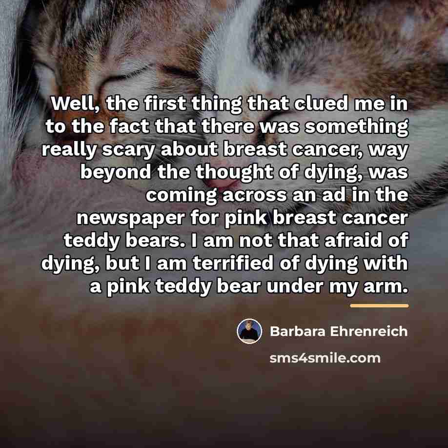 “Well, the first thing that clued me in to the…” quote by Barbara Ehrenreich