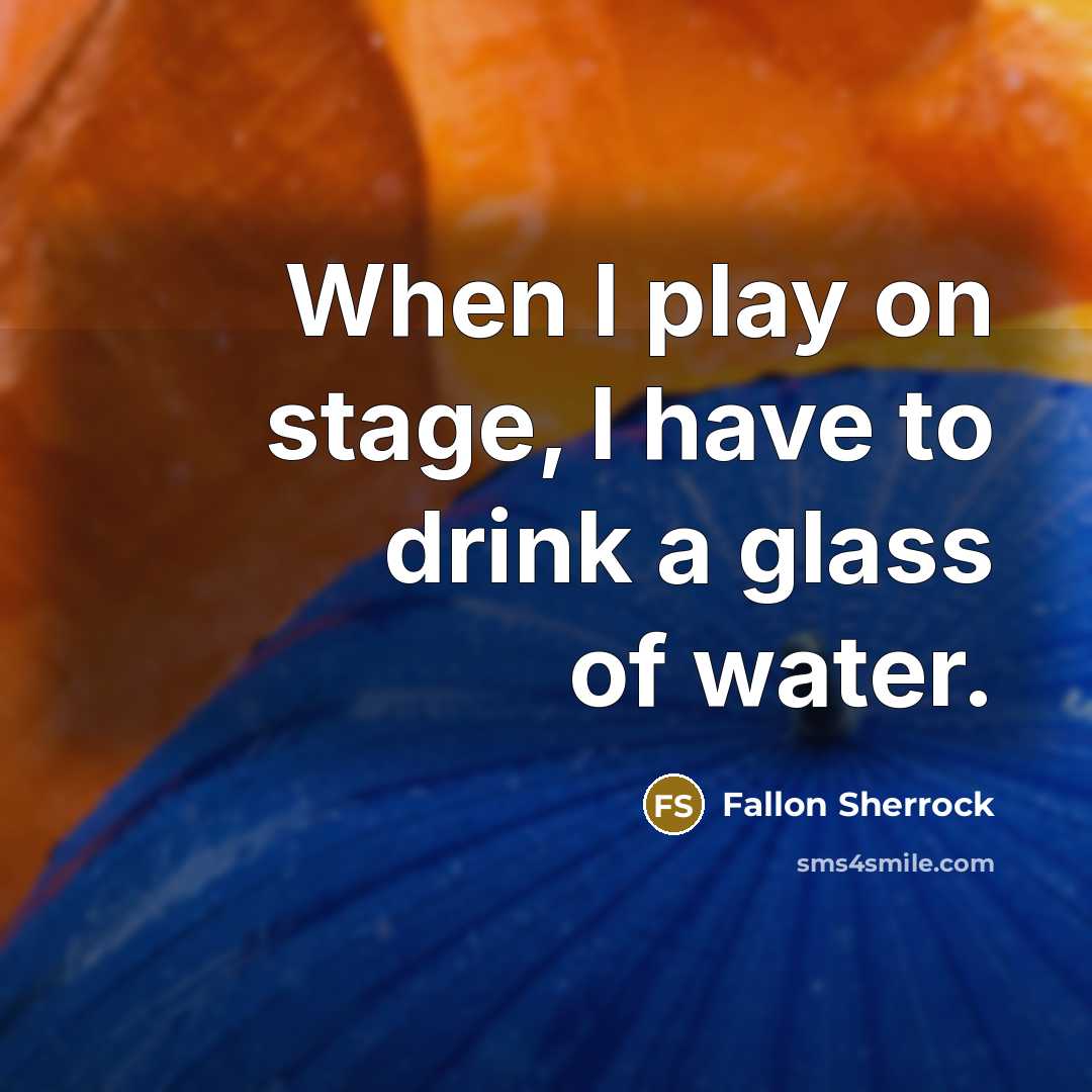 “When I play on stage, I have to drink a…” quote by Fallon Sherrock