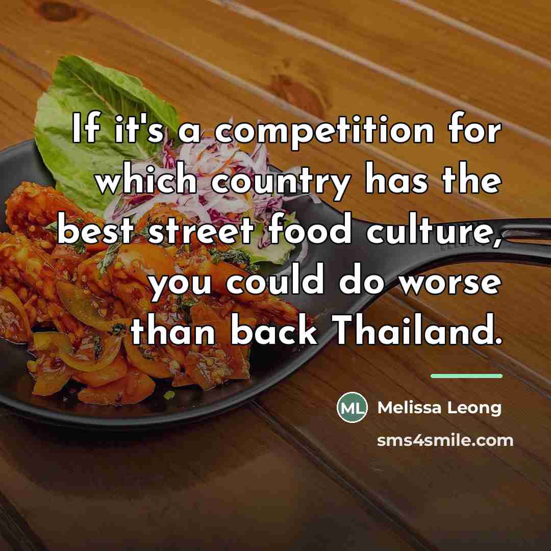 “If it's a competition for which country has the best…” quote by Melissa Leong