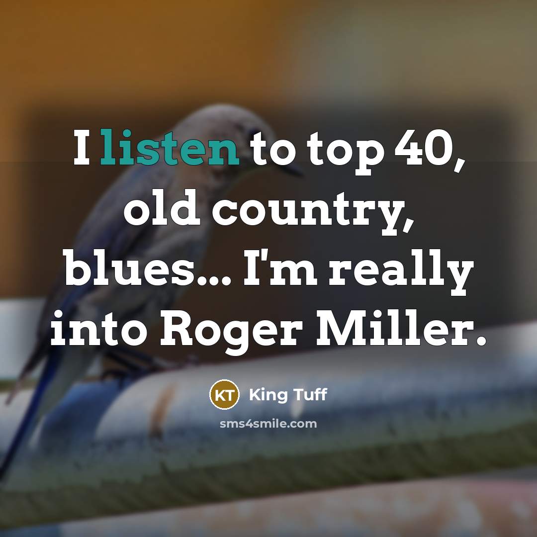 “I listen to top 40, old country, blues... I'm really…” quote by King Tuff