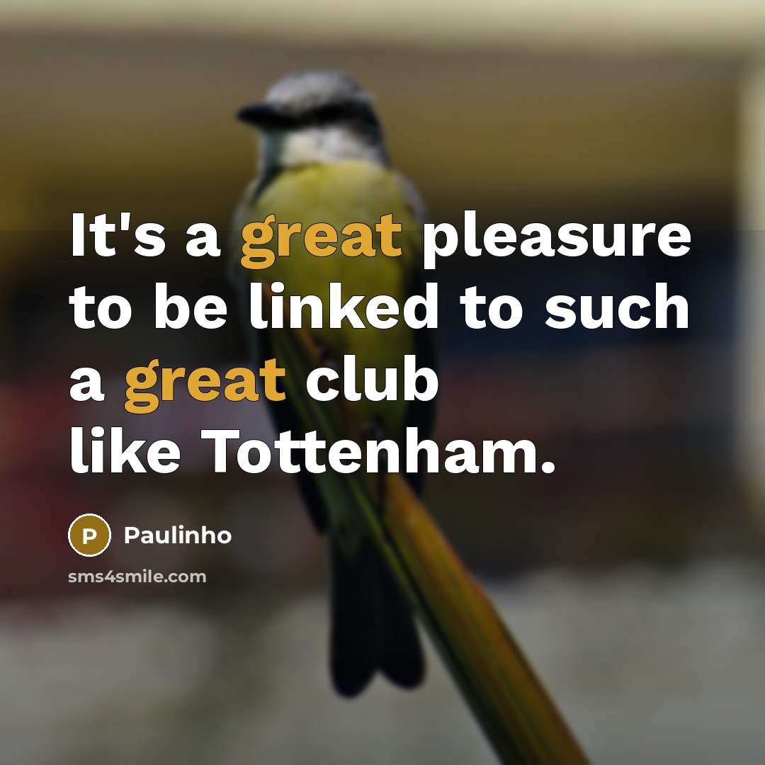 “It's a great pleasure to be linked to such a…” quote by Paulinho