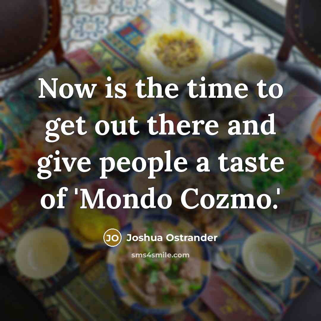 “Now is the time to get out there and give…” quote by Joshua Ostrander