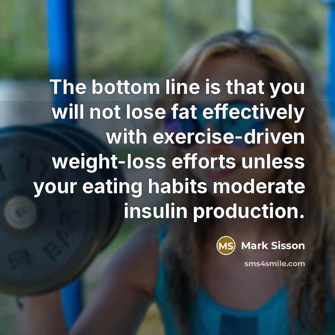 “The bottom line is that you will not lose fat…” quote by Mark Sisson