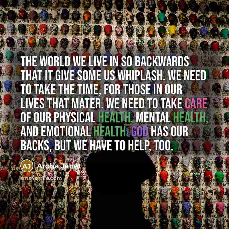 “The world we live in so backwards that it give…” quote by Aroha Janet