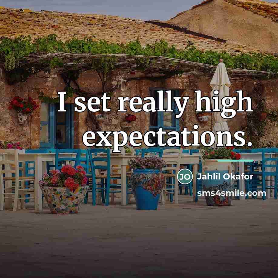 “I set really high expectations.…” quote by Jahlil Okafor