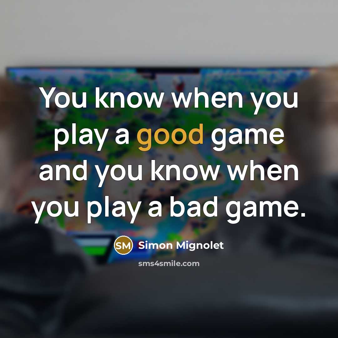 “You know when you play a good game and you…” quote by Simon Mignolet