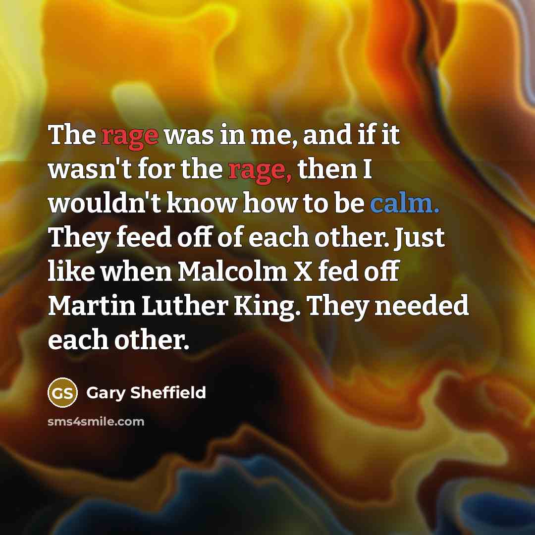 “The rage was in me, and if it wasn't for…” quote by Gary Sheffield